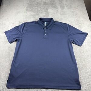PGA Tour AirFlux Golf Polo Shirt Mens‎ XL Blue Navy Short Sleeve
